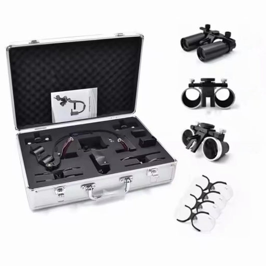 High Quality 2.5X/3.5X/6.0X Complete Set of Medical Magnifiers Wireless Surgical Headlight Magnifier