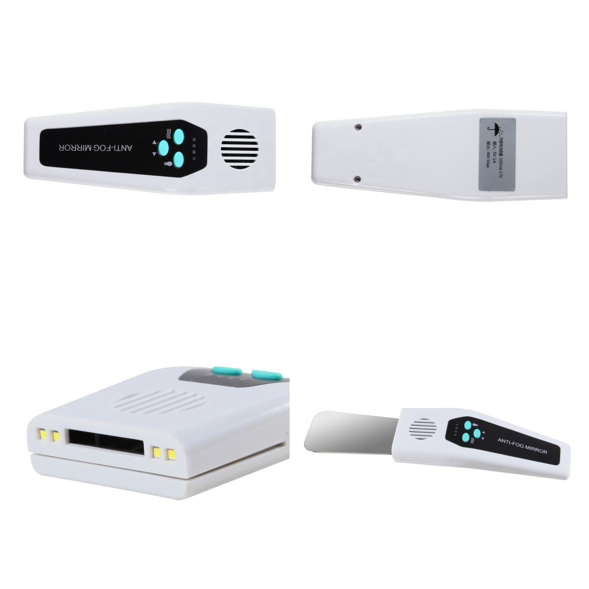 Dental Anti-fog Mirrors 4LED Lights Automatic Oral Photography Defog Orthodontic Reflector Buccal
