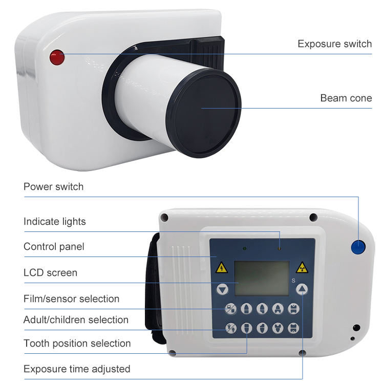 Dental Area-Specific High Frequency Portable Xray Unit Digital Xray Sensor Xray