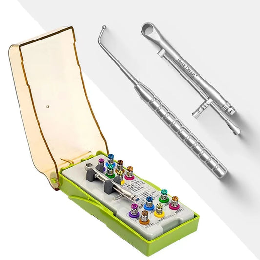 1 Set Dental Universal Implant Torque Screwdriver Wrench Restoration Ratchet Kit Dental Implant Tool Kit