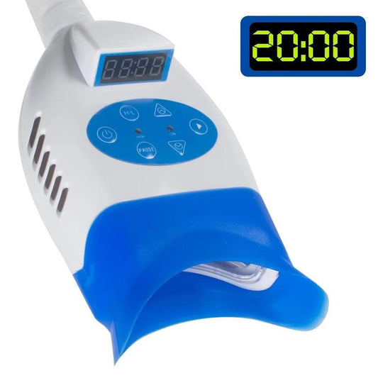 High Quality Portable LED Blue Light Teeth Whitening Lamp Rotating Arm Mobile Whitening Machine Made of Durable Plastic