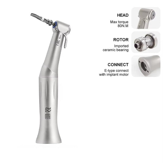 BIG Promotion Dental Low Speed Handpiece 20:1 Reduction Implant Contra Angle Head Rotor Shaft Instrument Contra Angle Handpiece