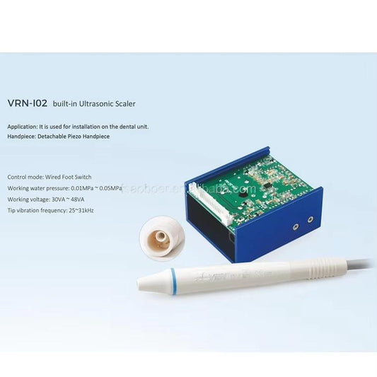 High Quality Detachable Handle Ultrasonic Tooth Cleaner with LED Light Built-in VRN Teeth Cleaner Electric Power Source
