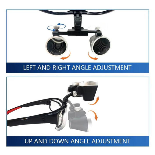 2.5/3.5X Dental Loupes Binocular Magnifier Ultralight Eyeglasses for Dentistry Surgical  Adjustable Cloth Packaging