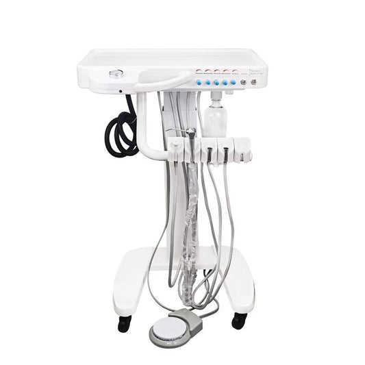 U Shaped Base Mobile Dental Clinic Hospital Unit Mobile Trolley Dental Portable Turbine