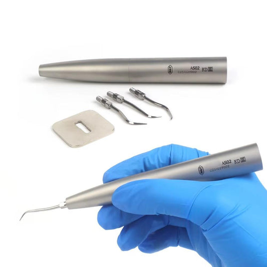 High Quality Air Scaler Handpiece SNONIC Equivalent Teeth Cleaning Handpiece with 3 Tips Adapt to K-V Coupling Tartar Removal