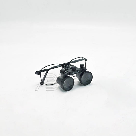 2.5x LED Illuminated Dental Loupe with Adjustable Inspection Light Yellow Filter Electric Power Source Medical Surgical Tool