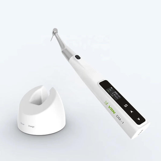 Dental Endo Motor 2in1 VRN DM-1 Built in Apex Locator Wireless Cordless Handpiece16:1 Contra Angle Canal Preparation Root