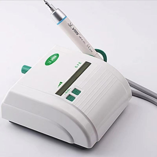 Dental Ultrasonic Scaler with LED Light Detachable Plastic Handle Intraoral Cleaner for Tartar Removal