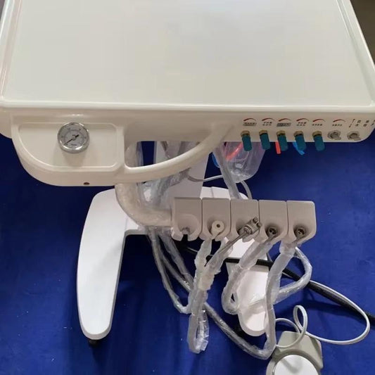 U Shaped Base Mobile Dental Clinic Hospital Unit Mobile Trolley Dental Portable Turbine