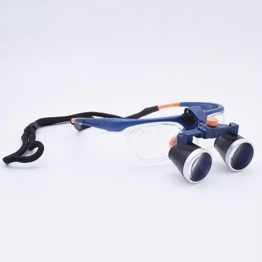 Eyeglass Type Easy to Wear 2.5X 3.5X Binocular Dental Loupes Headband Type Medical Magnifying  Glasses