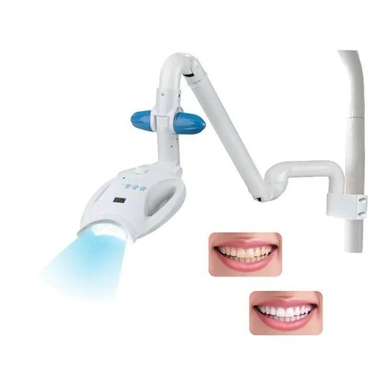 Clamp-On Cold Light Dental Whitening Lamp with 7 Bulbs High Wavelength Bleaching Accelerator for Dental Chairs Oral Care Kit