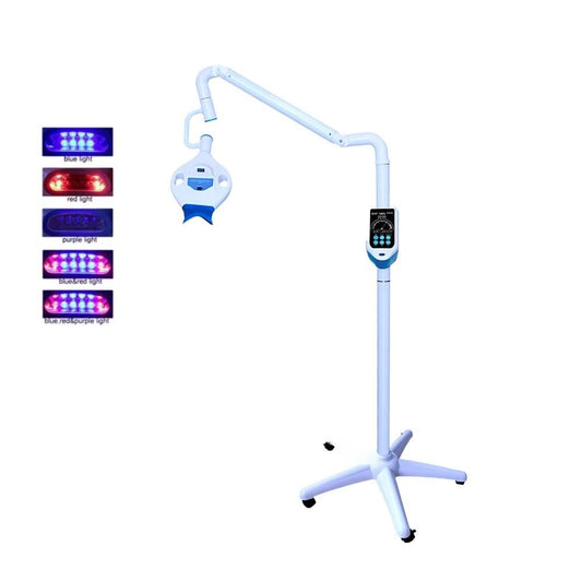 Dental Floor-mounted Teeth Whitening Lamp 65W 17 LEDs 3 Colors Plastic Commercial Use Instrument Bleaching Accelerator Dental