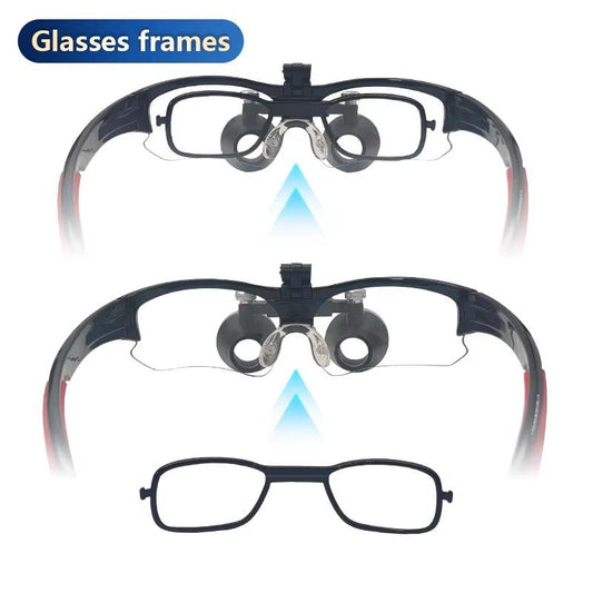Dental  Loupes 2.5/3.5X Binocular Magnifier Ultralight Eyeglasses for Dentistry Surgical  Adjustable Metal Packaging