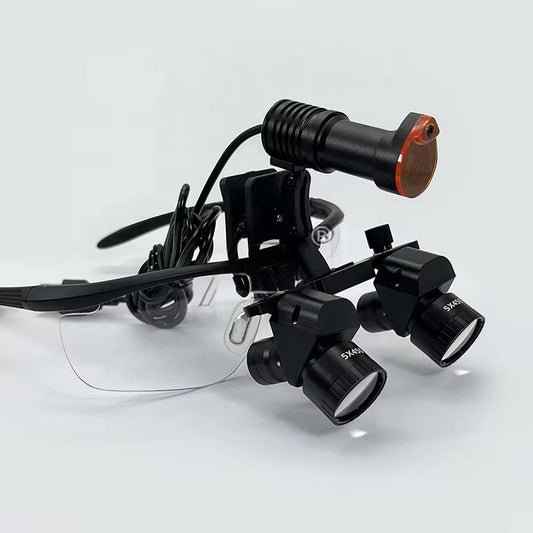 NEW 5X Headlight Dental Binocular Loupe Light/freely Adjustable Magnification of 4~6X/5w LED LAMP