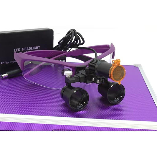 2.5-3.5x Adjustable/420mm Magnifier/Headband Dental Magnifier With LED Headlight