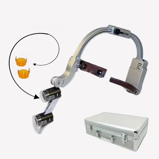 2.5X 3.5X Dental LED Head Light Lamp for Magnification Binocular Loupes 5W Light Dentisit Surgical Headlight
