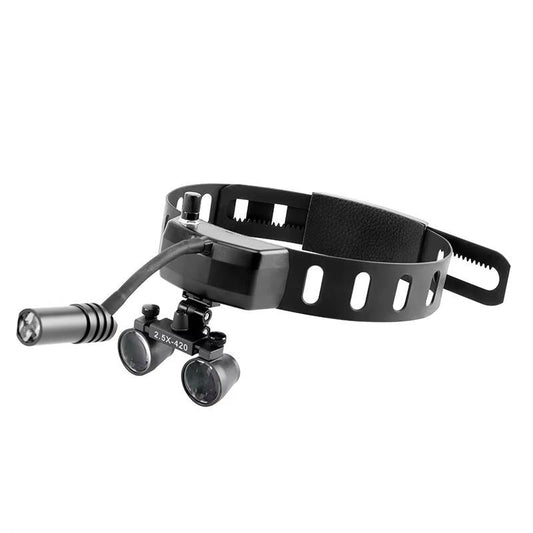 2.5X/3.5X Dental 5W LED Headlight Medical Headband With Good Concentration for Surgical Inspection Dental Equipment
