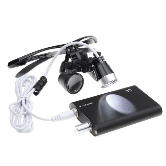 2.5X/3.5X Dental LED Headlight Magnifier Medical Binocular Magnifier