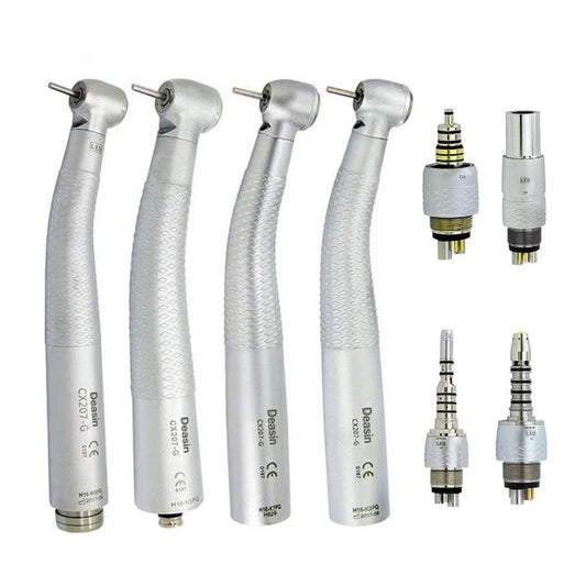 C-207-G Dental Handpiece Dental Fibre Optic LED High-speed Turbine for 6-pin Roto Coupler