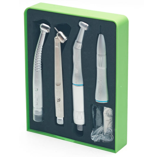 Dental Handpiece Set with 5 LEDs WaterSpray Function Low Speed Straight Handpiece Kit for Dental Students Lab Device