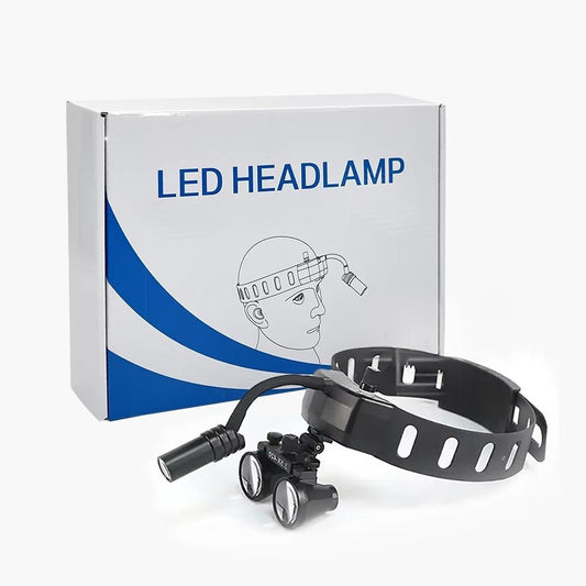 2.5X/3.5X Dental 5W LED Headlight Medical Headband With Good Concentration for Surgical Inspection Dental Equipment