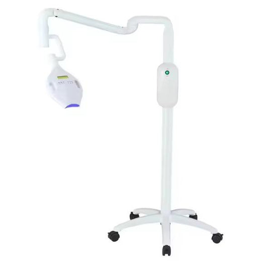 Portable Teeth Whitening Kit Blue Laser 8 LED Lights Floor-standing or Wall-mounted Device Made of Durable Plastic