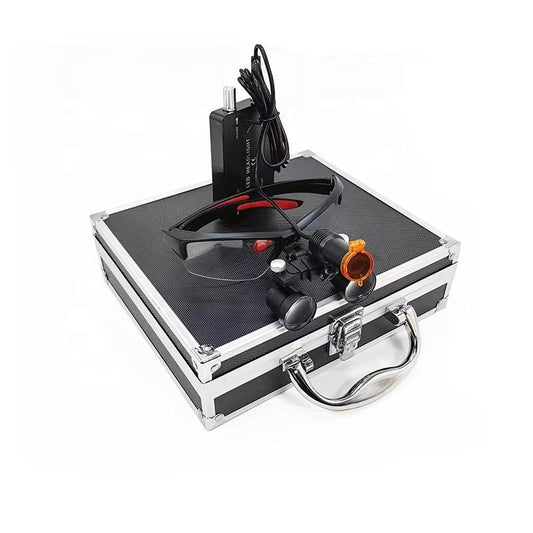 2.5 to 3.5x Adjustable/420mm Magnifier/Headband Dental Magnifier With 5W LED Headlight
