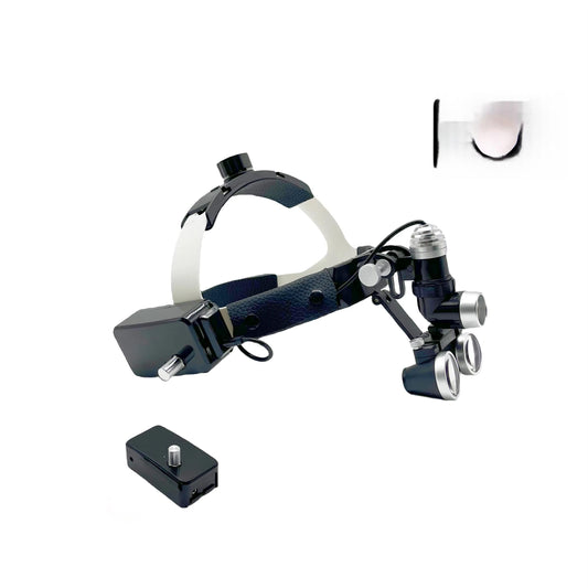 2.5X/3.5X LED Headlight 5W Dental Light Magnifier Head-Mounted Oral Examination Magnifier for Oral Therapy Equipment Accessories