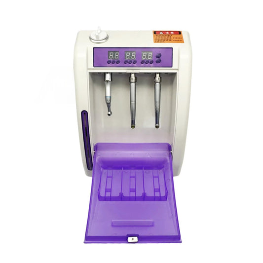 Dental Handpiece Lubricator High Low Speed Handpiece Oiler Maintenance Oil System With Time Scale Display