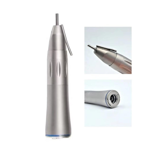 Dental Straight Handpiece 1:1 With Led Fiber Optic Dental Straight Low Speed Handpiece