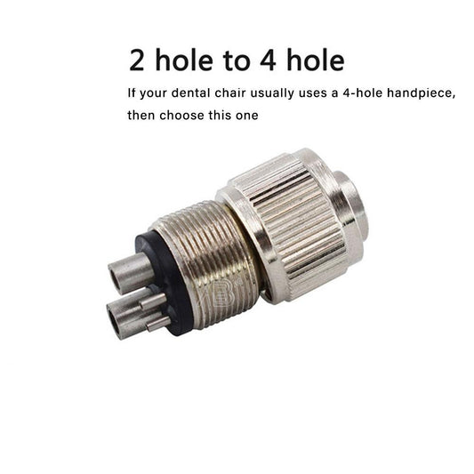 Dental High-Speed Handpiece Converter 2/4 Hole Adapter for Turbine Handpiece Dental Tools Adapter Dental Accessory