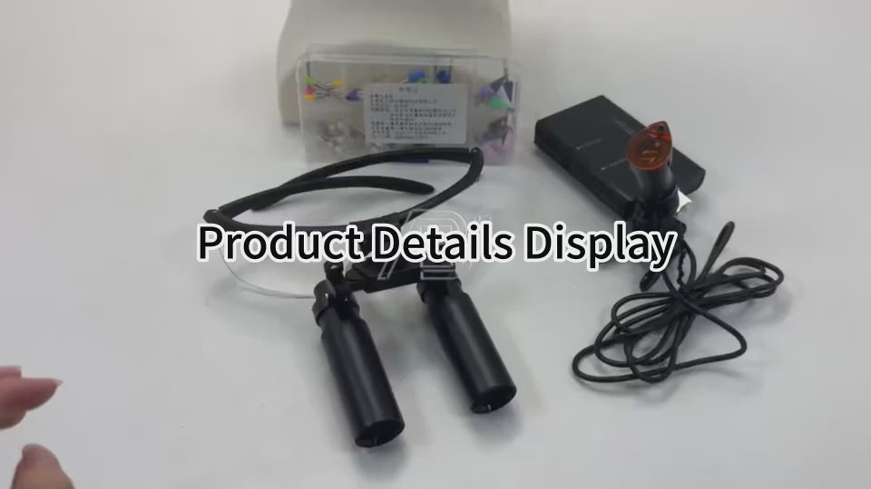 8x Binocular Dental Surgical Loupes Oral Dental Surgery Equipment with 5W Led Surgical Light High End