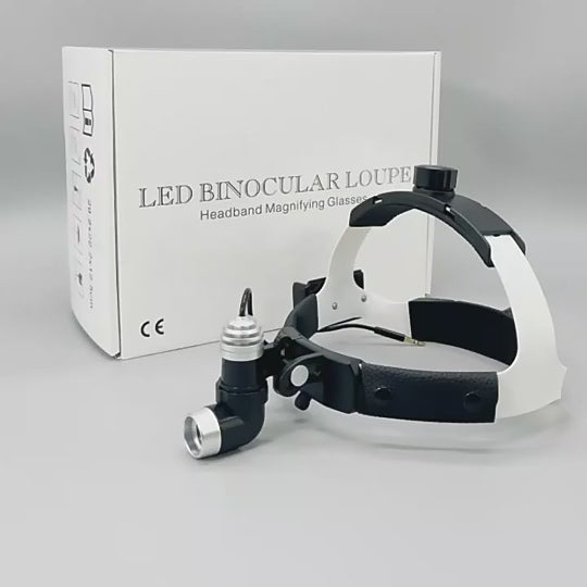 5W LED Spotlight Dental Headlight Magnifying Lens Light Medical Surgery Rechargeable Brightness Adjustable Headlight