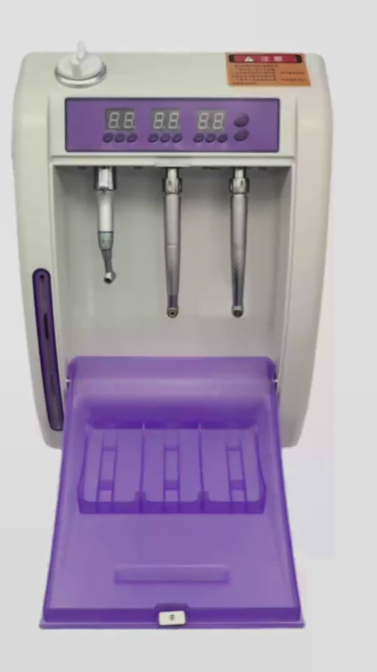 Dental Handpiece Cleaning and Lubricating Machine Intelligent 4/6Hole High and Low Speed Lubricating Oil Washing